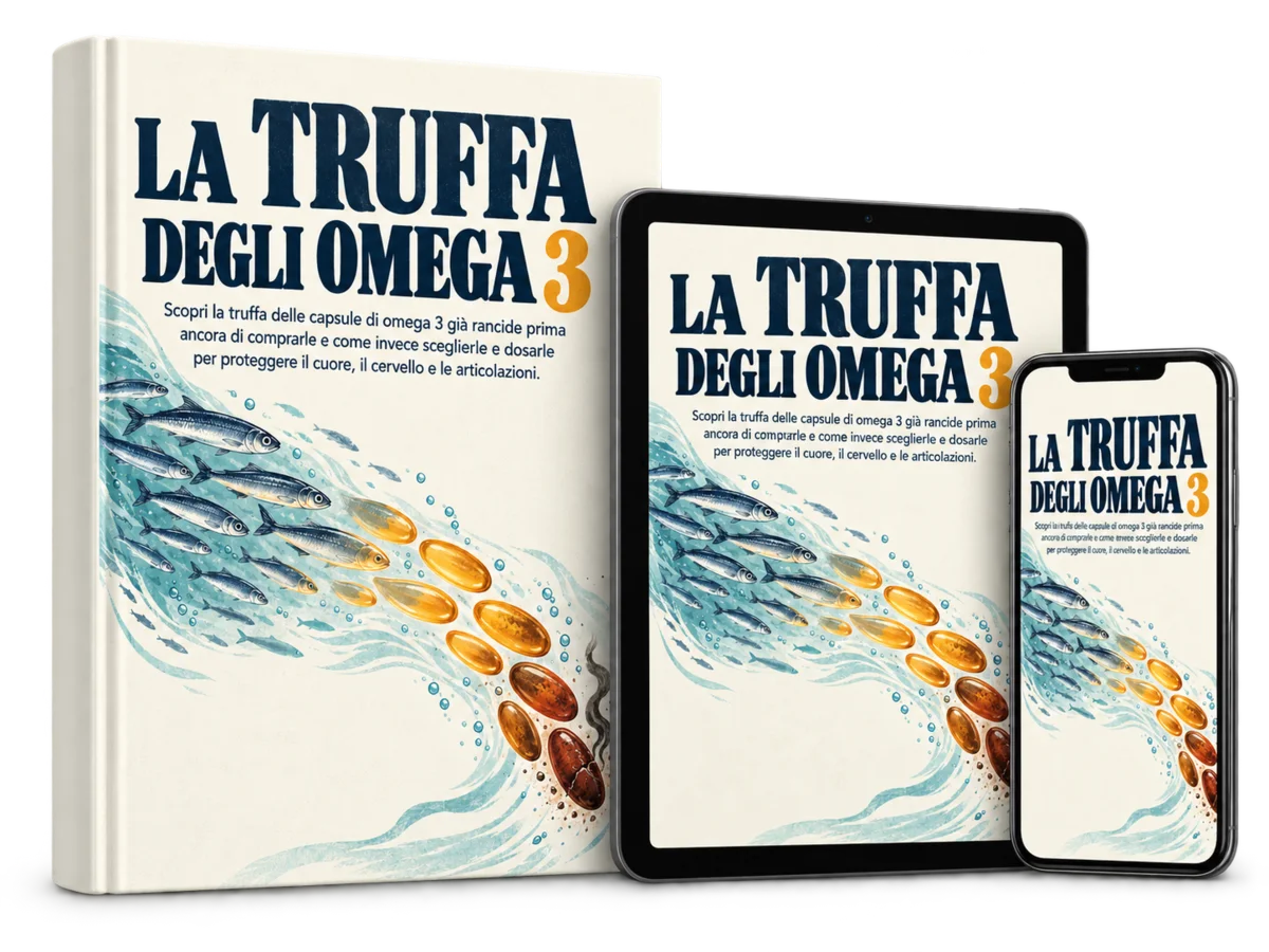 La Truffa degli Omega 3 su carta, tablet e telefono